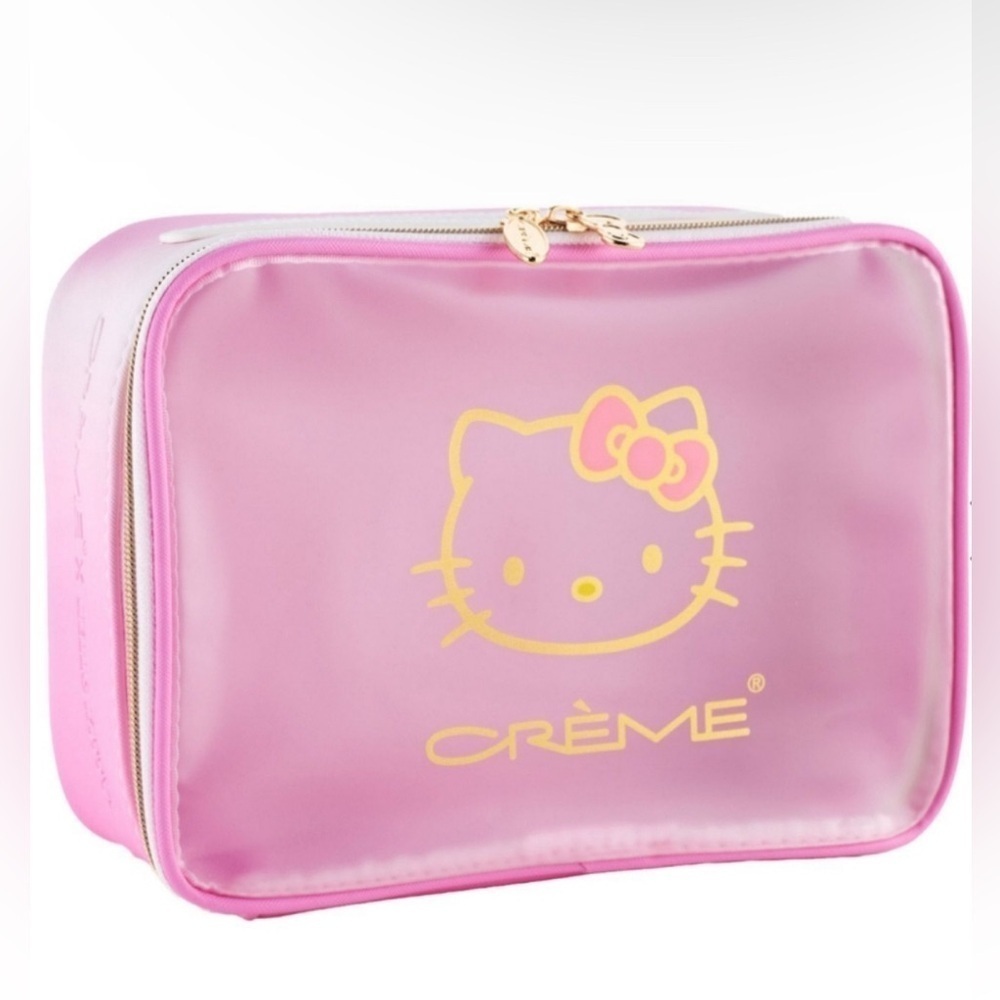 THE CREME SHOP x HELLO KITTY LARGE MAKEUP COSMETIC CASE NWT